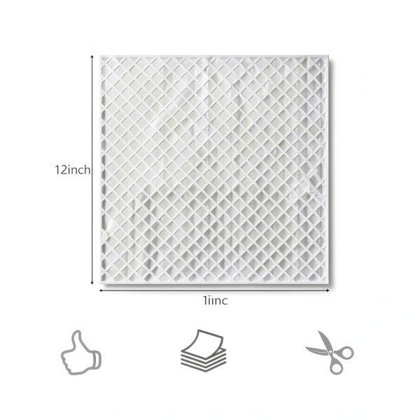 Mosaic Mesh Tile Backing HAOPENGYOU 12x12 Inch 24 Pack Strong Adhesive-1