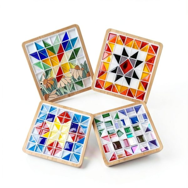 Mosaic Mesh Tile Backing HAOPENGYOU 12x12 Inch 24 Pack Strong Adhesive-7