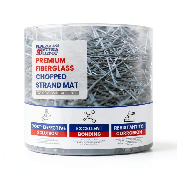 Fiberglass Supply Depot Marine Grade 2oz Chopped Strand Mat 3 Yards-5