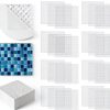Mosaic Mesh Tile Backing HAOPENGYOU 12x12 Inch 24 Pack Strong Adhesive-0