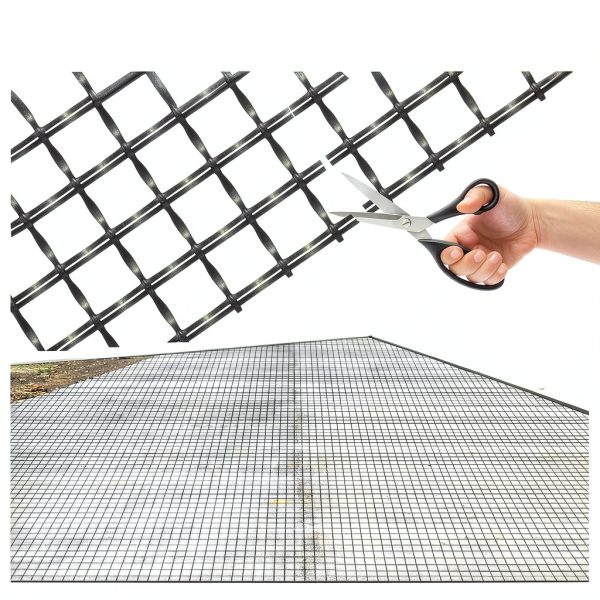 4ft x 98ft Fiberglass Geogrid DRKSBESTO 50kN Tensile Retaining Walls-3