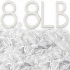 Fabbay 4 Pack 8.8 LB Fiberglass for Concrete Cement Fiber Additive, Mortar Anti Seepage Reinforcement Glass Chopped Strand for Garden Wall Build Anti Cracking White Concrete Mix, 3/4, 19 mm (8.8 lb)-0