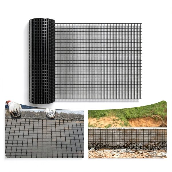 4ft x 98ft Fiberglass Geogrid DRKSBESTO 50kN Tensile Retaining Walls-6