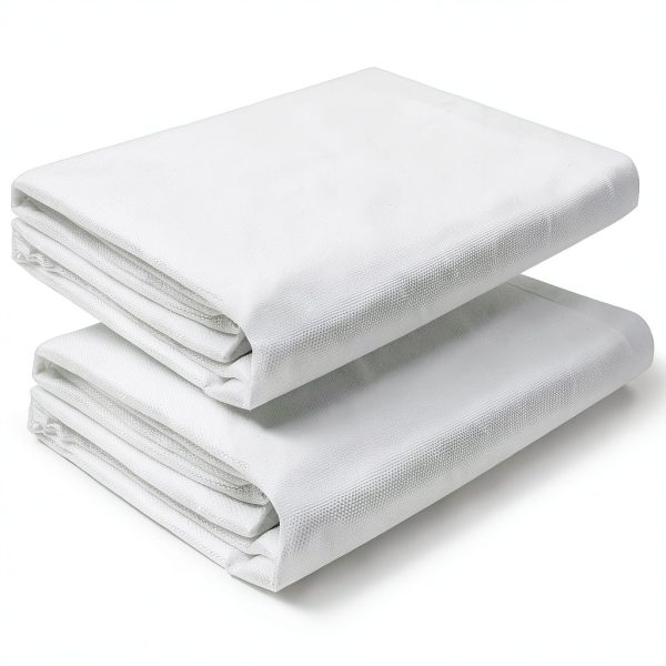 2 Pack 6 oz Fiberglass Cloth, 12 Feet x 50 Inches Woven E-Glass Plain Weave Fabric for Boat, Auto, Rc Plane, Surfboard, Tub, Pool Repair, White-0