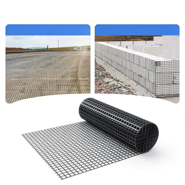 4ft x 98ft Fiberglass Geogrid DRKSBESTO 50kN Tensile Retaining Walls-5